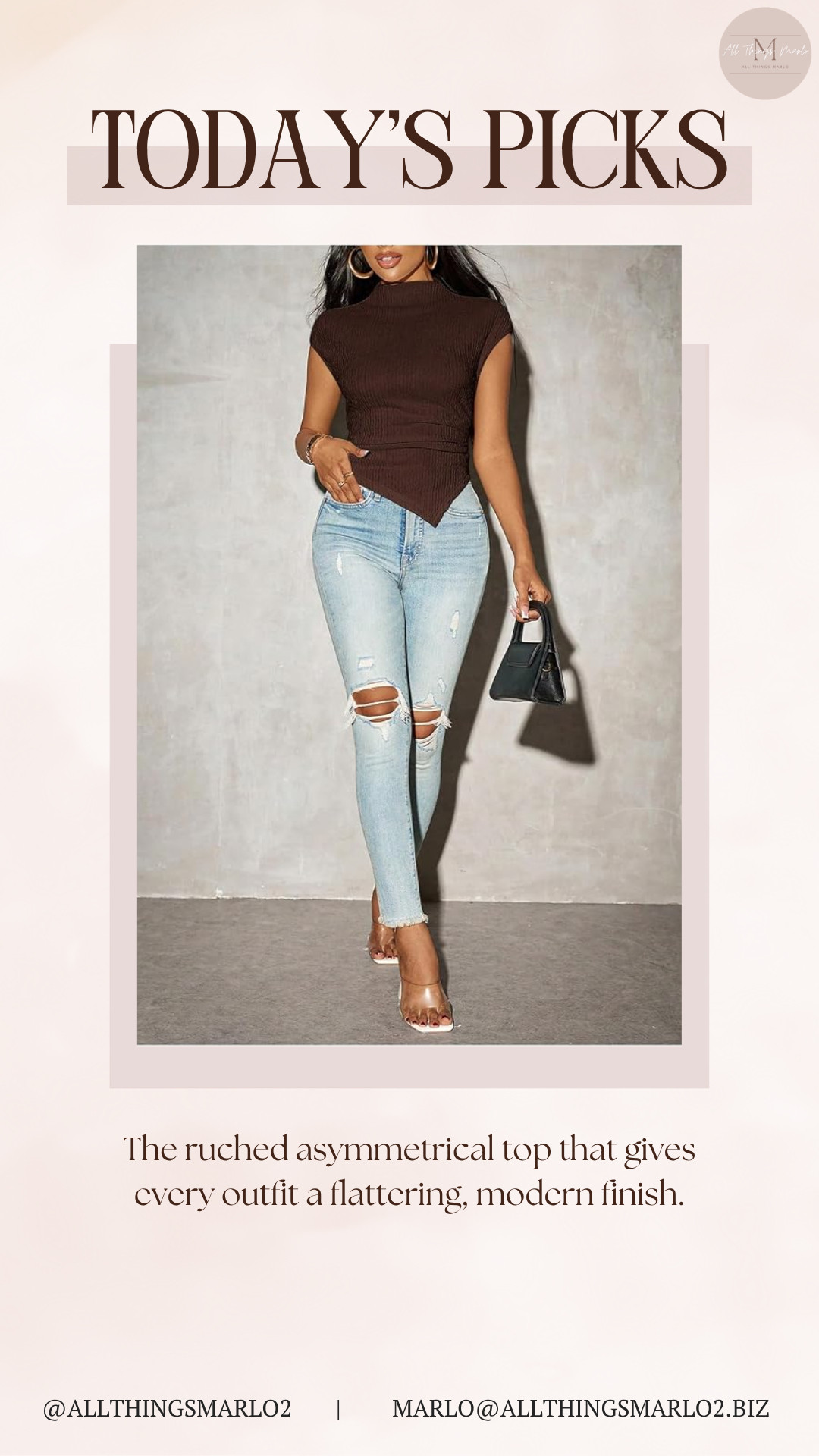 The ruched asymmetrical top that gives every outfit a flattering, modern finish. 

 #LTKSeasonal #LTKWorkwear #LTKTravel