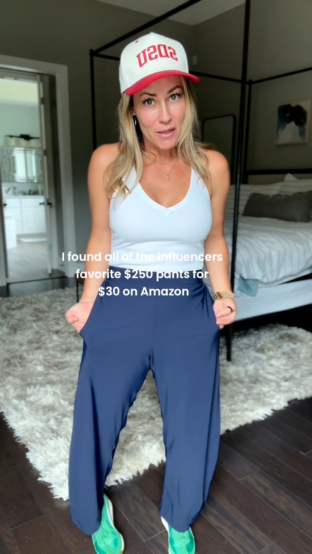 I found the dupe of THE viral work pants that everyone’s been paying $250 for… and mine were more than $200 less 🤯

✈️ Why these are my new travel go-to:
• Barrel leg fit — structured but not stiff
• Hidden elastic waistband (no button, no zipper, no fuss)
• Zero wrinkles — pull them out of your bag looking pressed
• No weird riding up in the crotch after sitting all day
• Comfortable enough to sleep in, structured enough to look put together
• Dress up or dress and look chic both ways

I wore these through airports, meetings, and a 12 hour flight and they still looked brand new. Genius? I think so.

#LTKTravel #LTKActive #LTKOver40