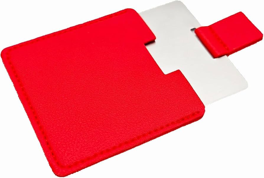 Pocket Mirror Travel Mirror 2.36 Inches Mini Handheld Stainless Steel Unbreakable Mirrors with PU... | Amazon (US)