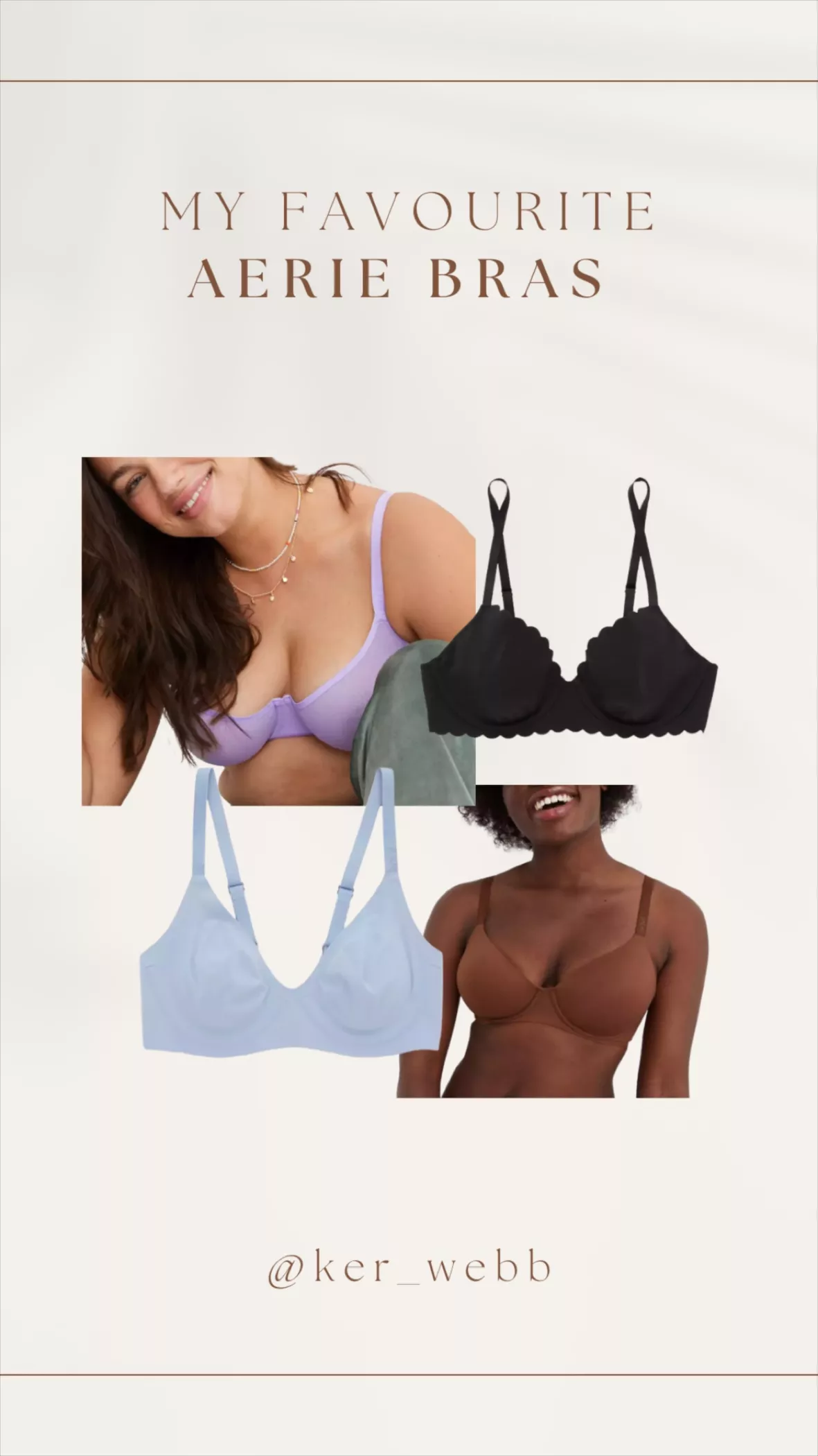 Aerie Smoothez Padded Bralette In Natural