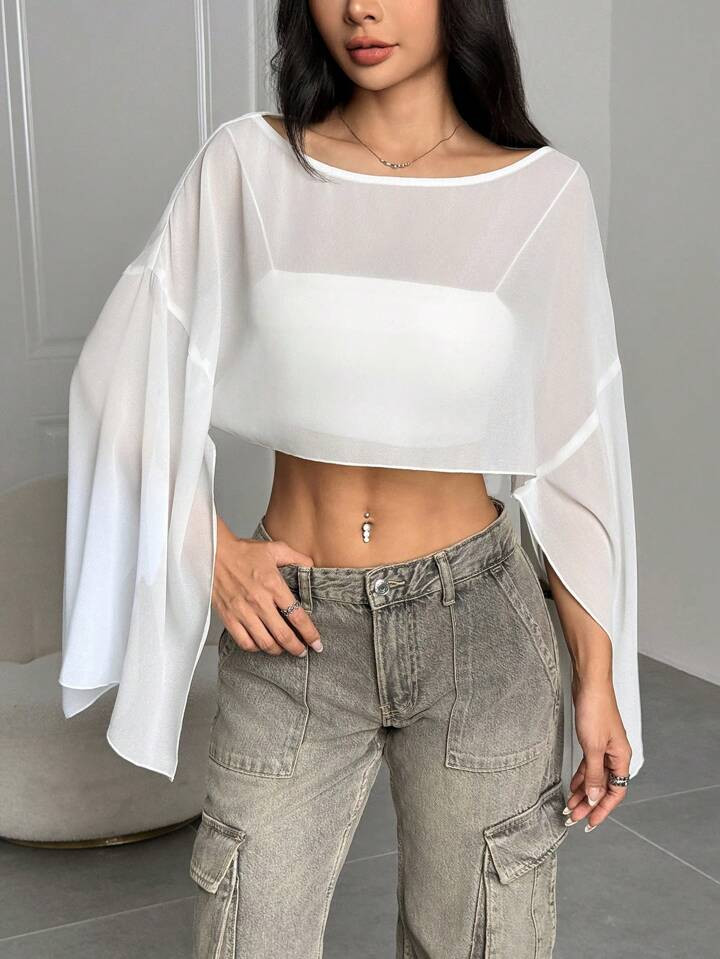 sheer cape | SHEIN