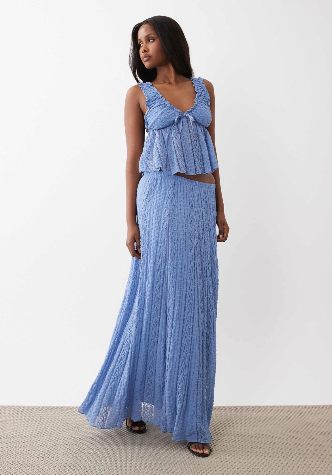 How stunning! I went for XS in skirt and S in top, just as skirt looks stretchy! 

Perfect for holiday! 

Holiday dress, blue co ord, beach outfit, summer evening outfit 

#LTKuk #LTKsummer #LTKspring