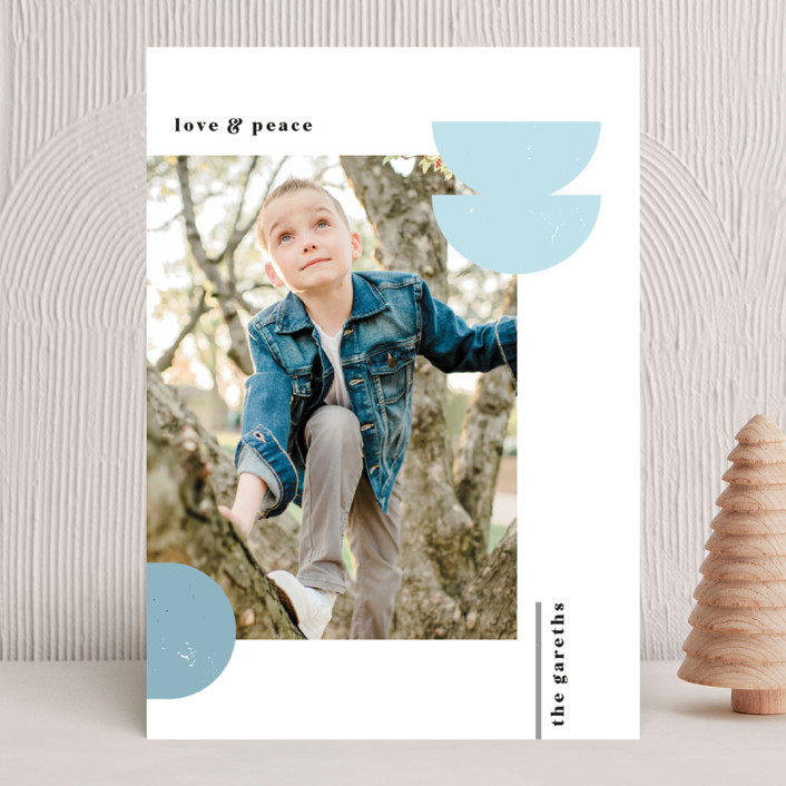 "Mod Ornaments" - Customizable Holiday Photo Cards in White by Iveta Angelova. | Minted