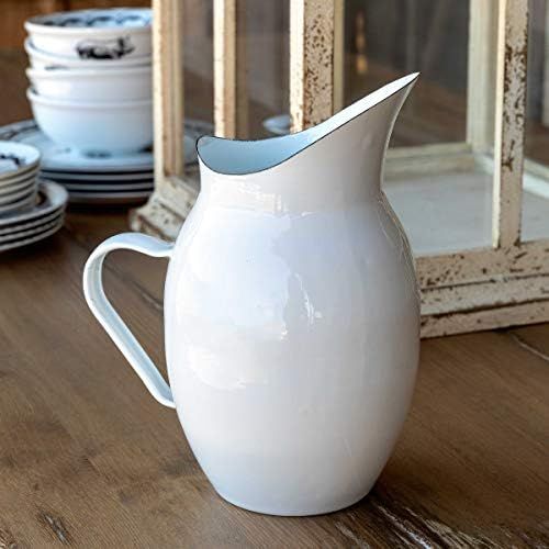 Park Hill Collection EAW90039 Farmhouse Enamelware Pitcher, 10-inch High | Amazon (US)