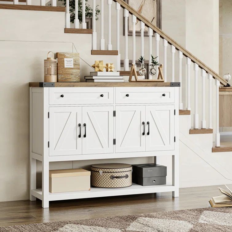 Darius 47.2" W Console Table with 2 Drawers and 2 Double-Door Cabinet | Wayfair North America