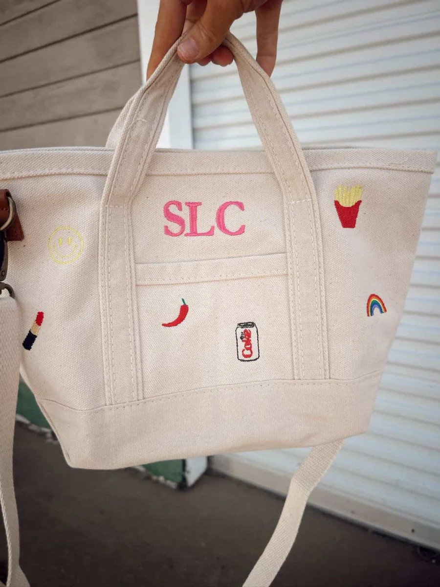 Make It Yours™ Spring Icon Crossbody Charm Tote | United Monograms