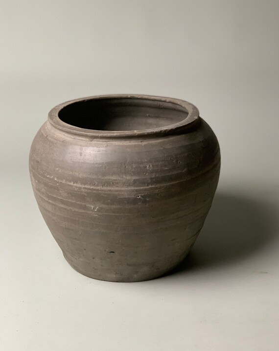 Large Vintage Black Grey Pot C Free Shipping | Etsy | Etsy (US)