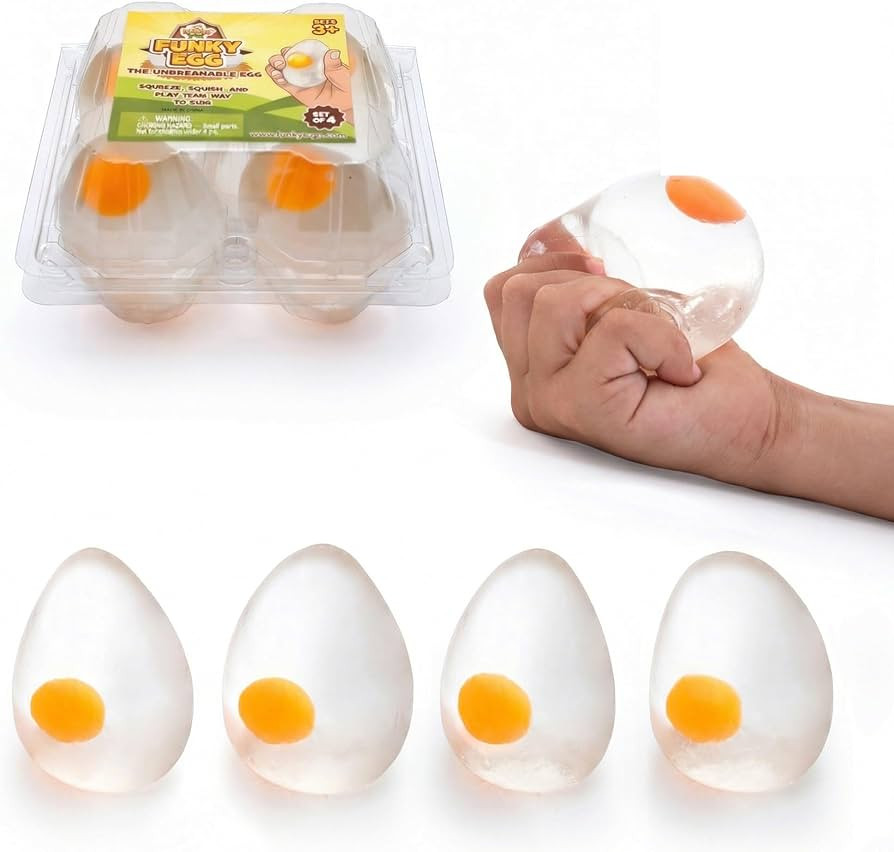 IPIDIPI TOYS Super Solid Egg – Easter Basket Stuffers, Easter Egg Hunting for Kids - Clear Egg ... | Amazon (US)