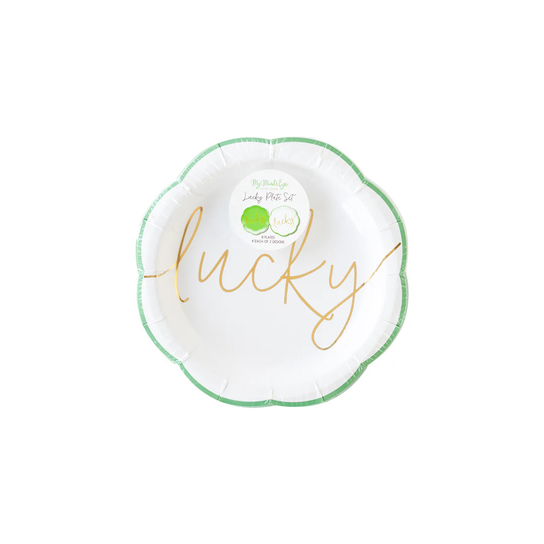 Lucky Paper Plate Set | My Mind's Eye
