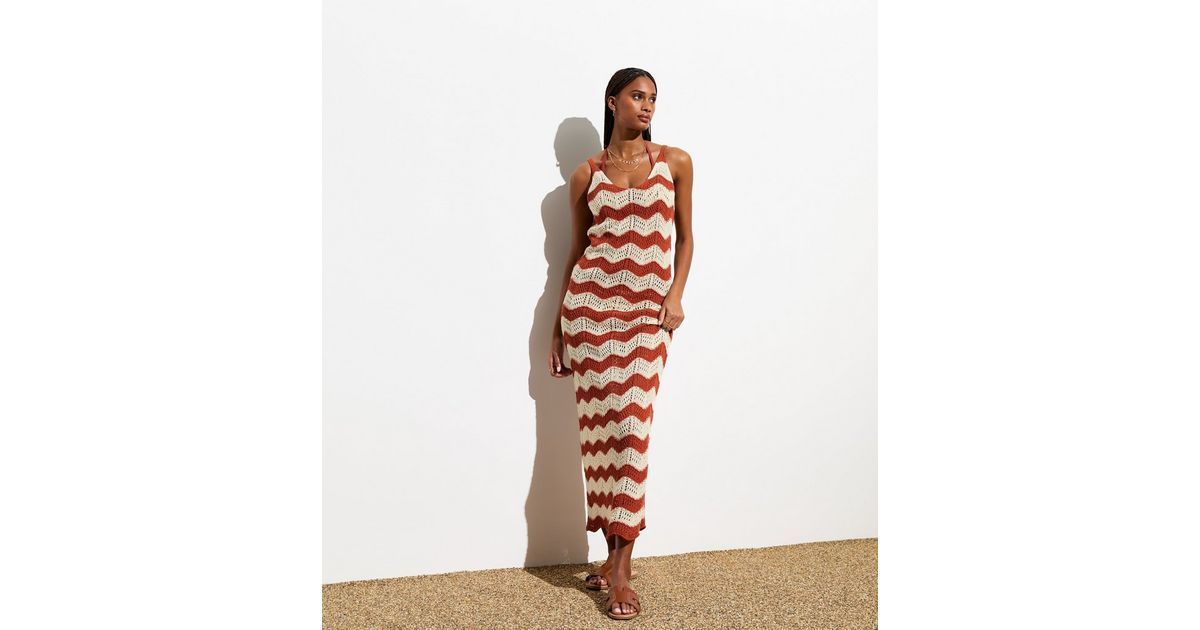 Red Crochet Knit Maxi Dress
						
						Add to Saved Items
						Remove from Saved Items | New Look (UK)