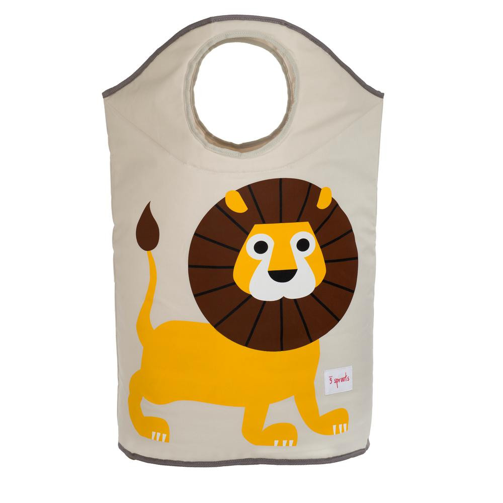 3 Sprouts Laundry Hamper - Lion, Yellow | The Home Depot