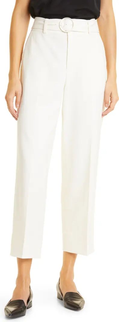 Enamel Ring Belted Ankle Pants | Nordstrom