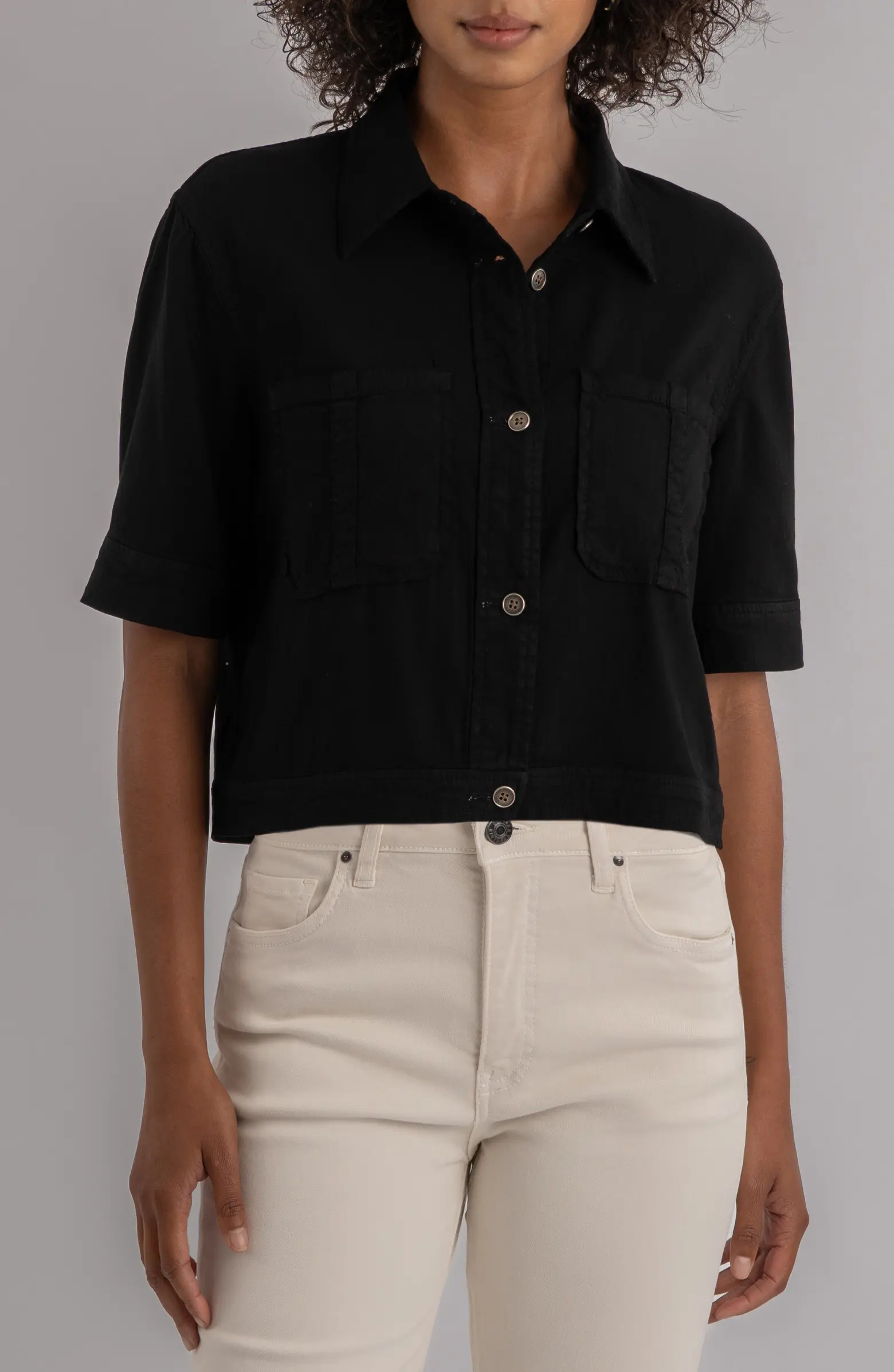 Finley Short Sleeve Linen Blend Jacket | Nordstrom