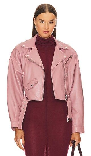 Dylan Cropped Jacket in Mauve Pink | Revolve Clothing (Global)