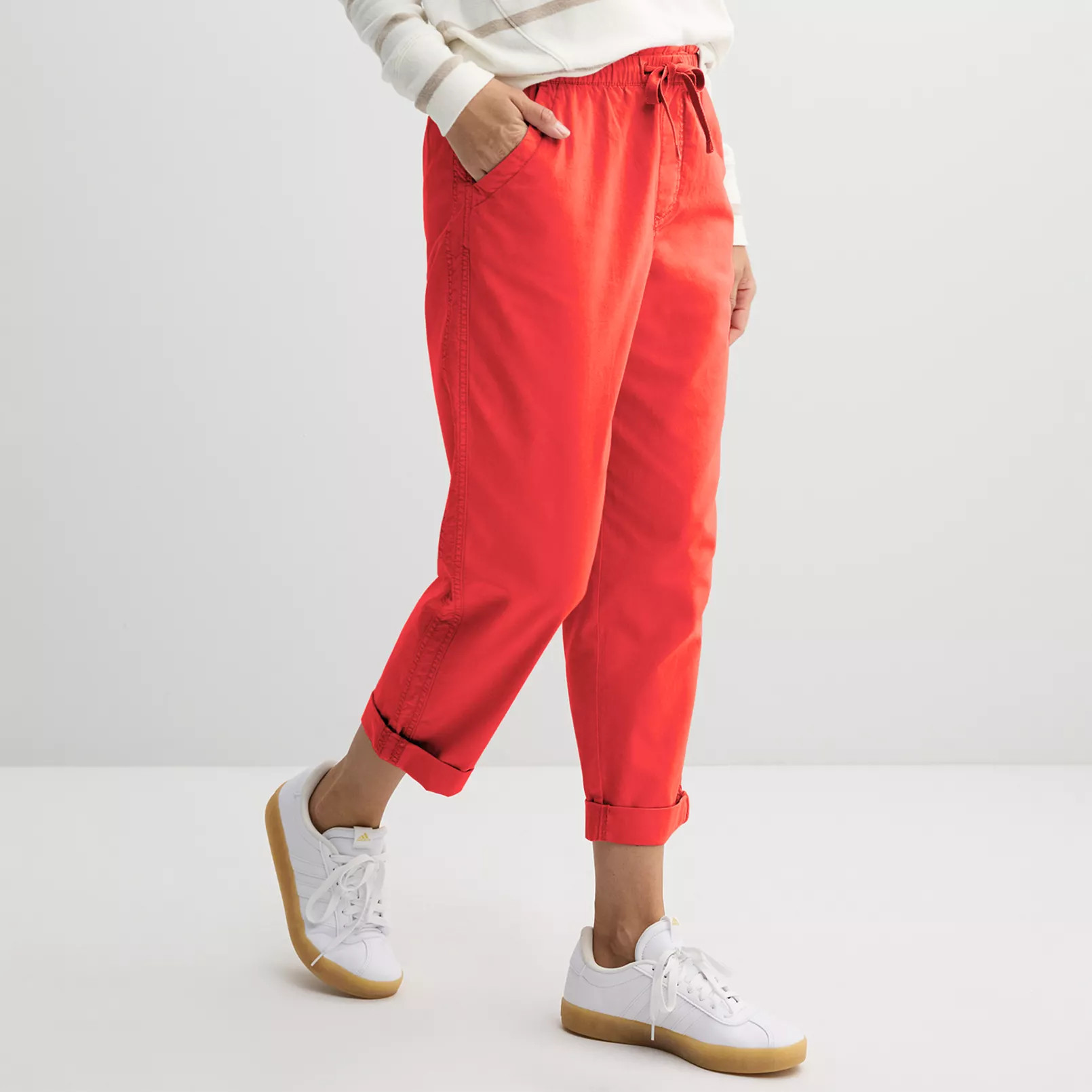 Women's Sonoma Goods For Life® Easy Paper Bag Waist Capri | Kohl's