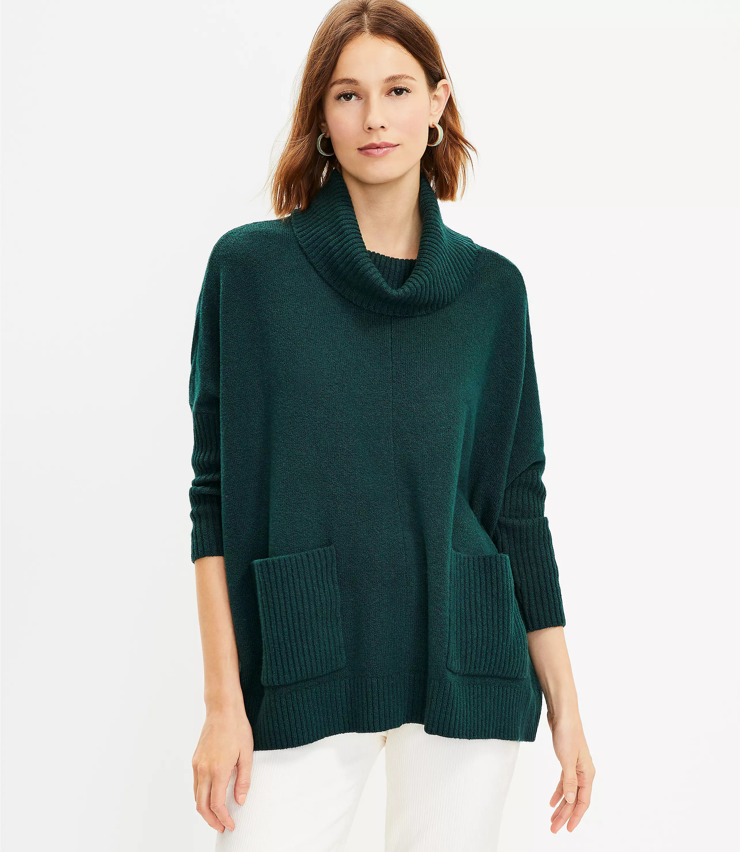 Pocket Poncho Sweater | LOFT