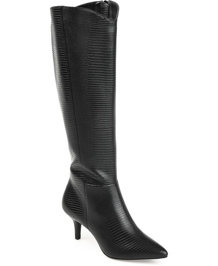Journee Collection Women's Wide Calf Estrella Heeled Tall Boots & Reviews - Boots - Shoes - Macy'... | Macys (US)