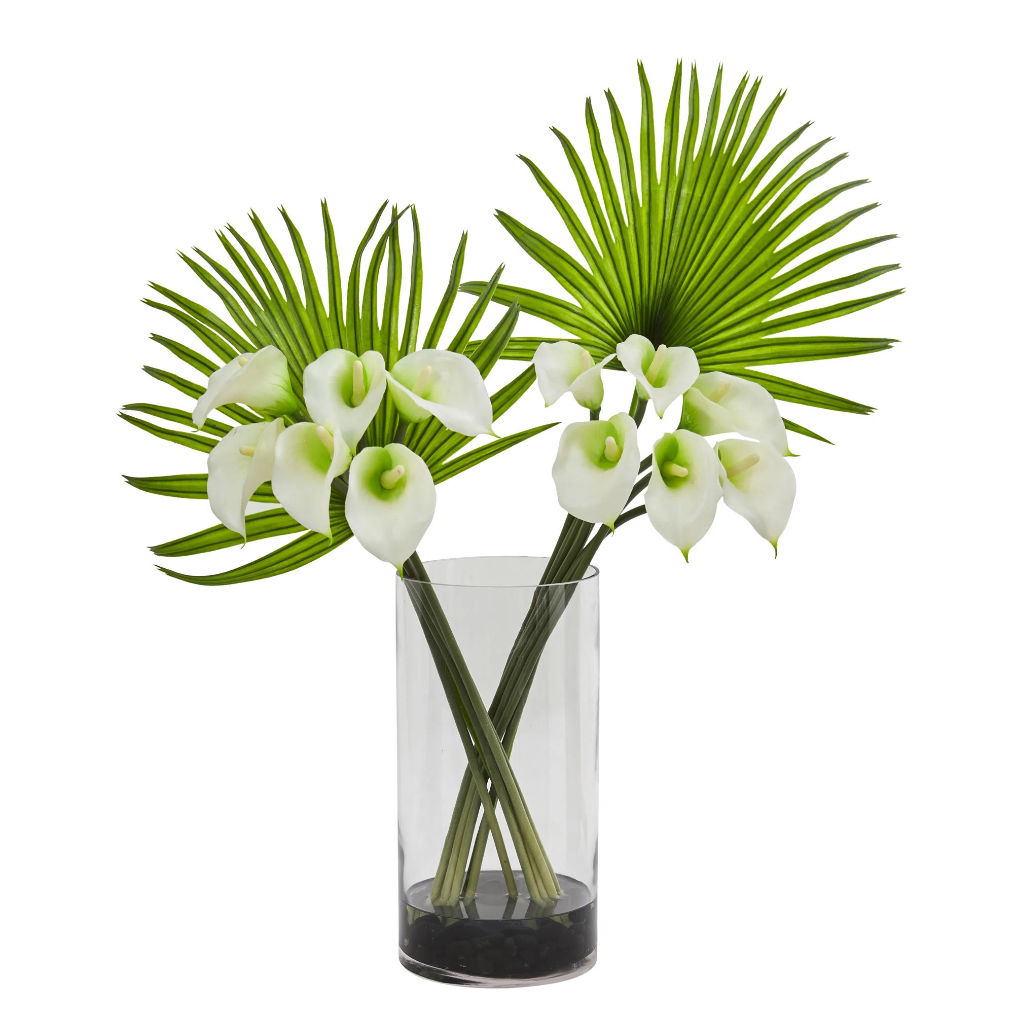 Lilies Arrangement in Vase | Wayfair North America