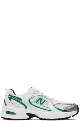 White & Green 530 Sneakers | SSENSE