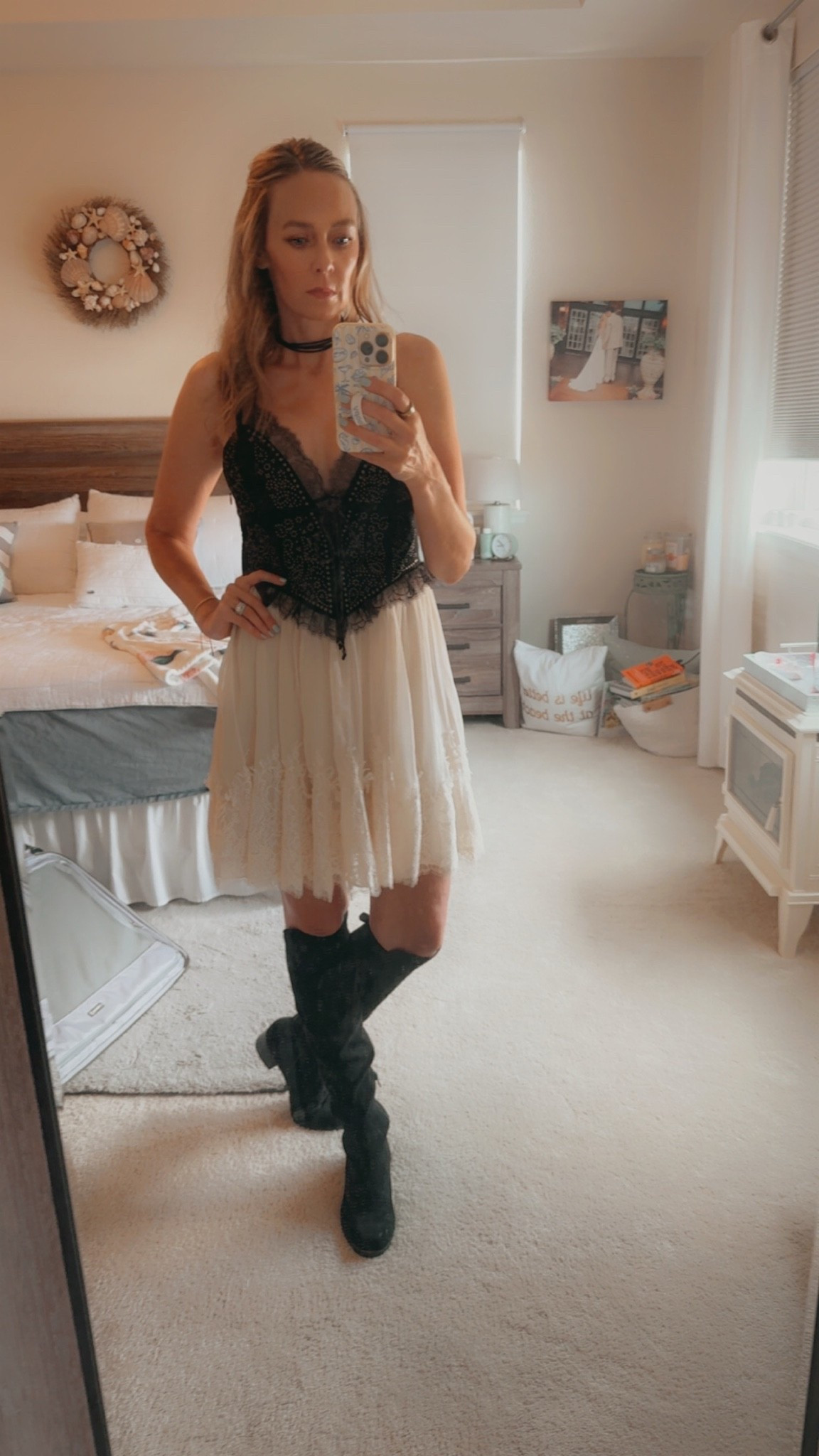 In a size small! Fell in love with this dress the minute I saw it. @Anthropologie 
Boots are @DSW

#LTKOver40 #LTKSeasonal #LTKootd