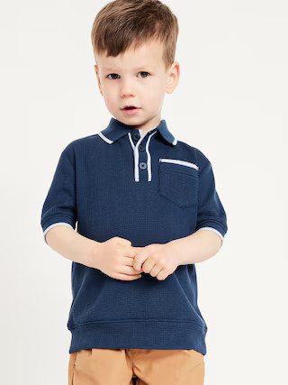 Sweater-Knit Pocket Polo Shirt for Toddler Boys | Old Navy (US)