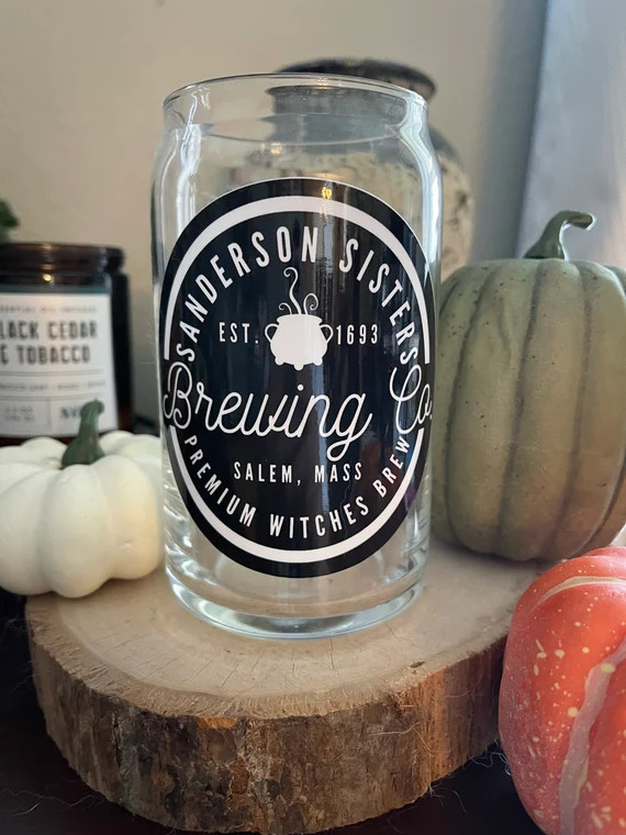 Beer Can Glass  Witches brew  Fall aesthetic  Halloween  | Etsy | Etsy (US)