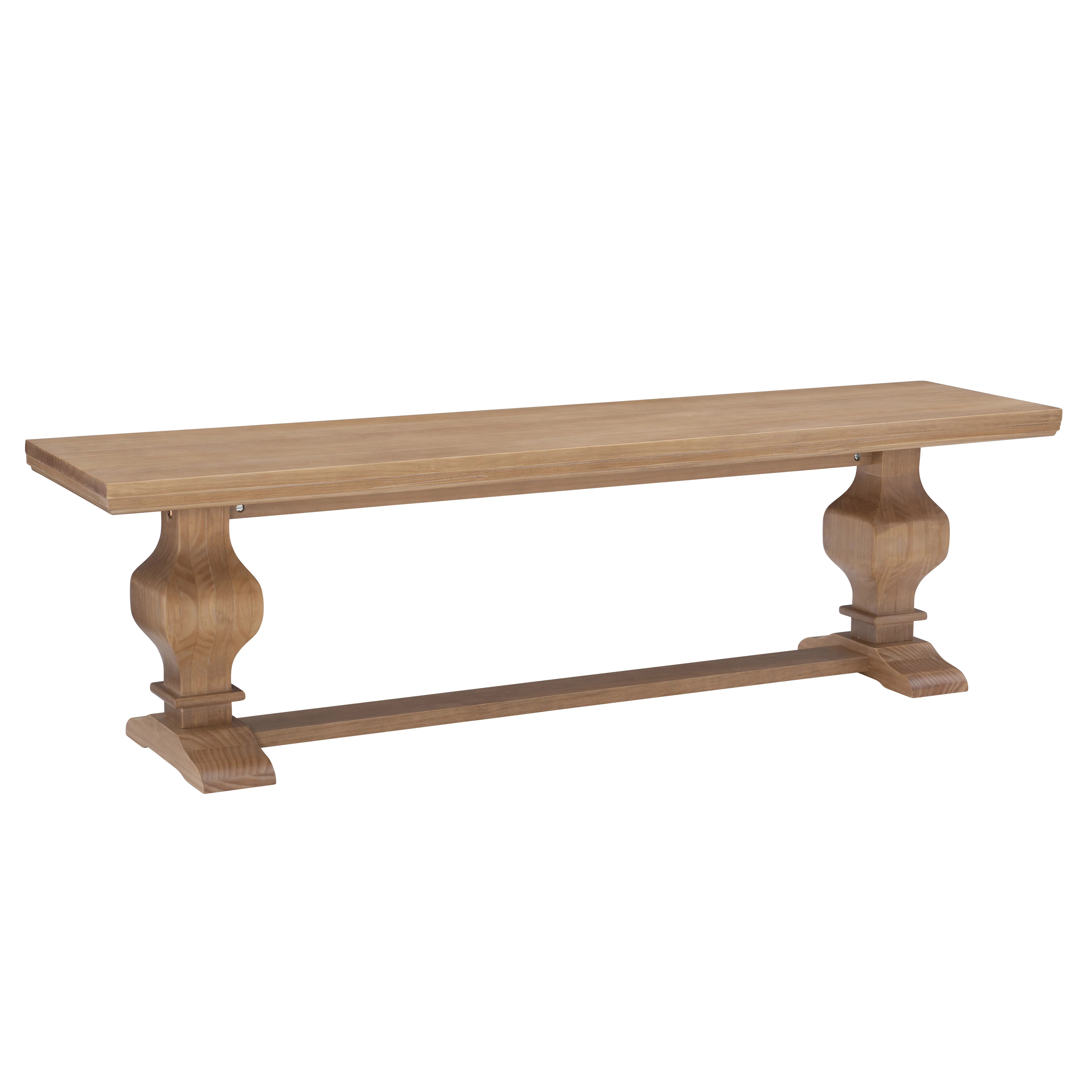 Balasco Dining Bench, Rustic Honey - Walmart.com | Walmart (US)