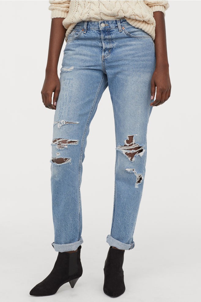 Boyfriend Low Ripped Jeans | H&M (US + CA)