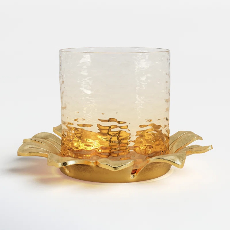 Grenada 8'' H Metal Tabletop Hurricane | Wayfair North America