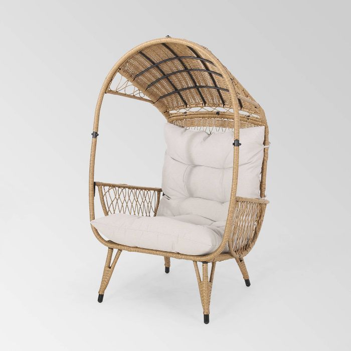 Malia Wicker Standing Basket Chair - Christopher Knight Home | Target