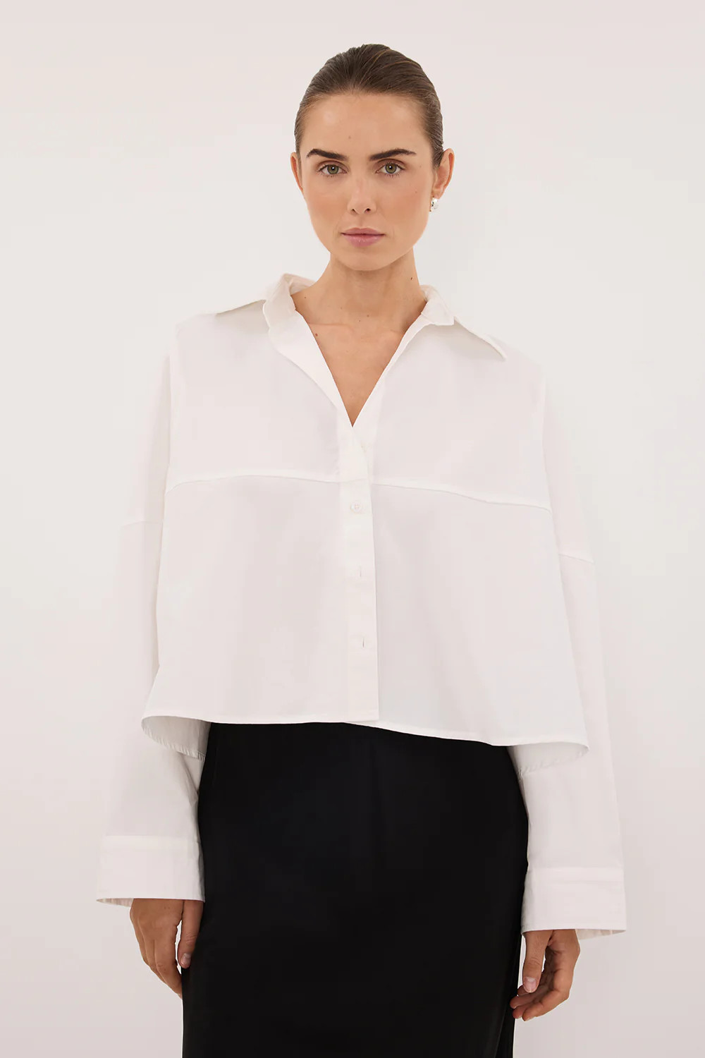 GOLDIE WHITE POPLIN SHIRT | DISSH
