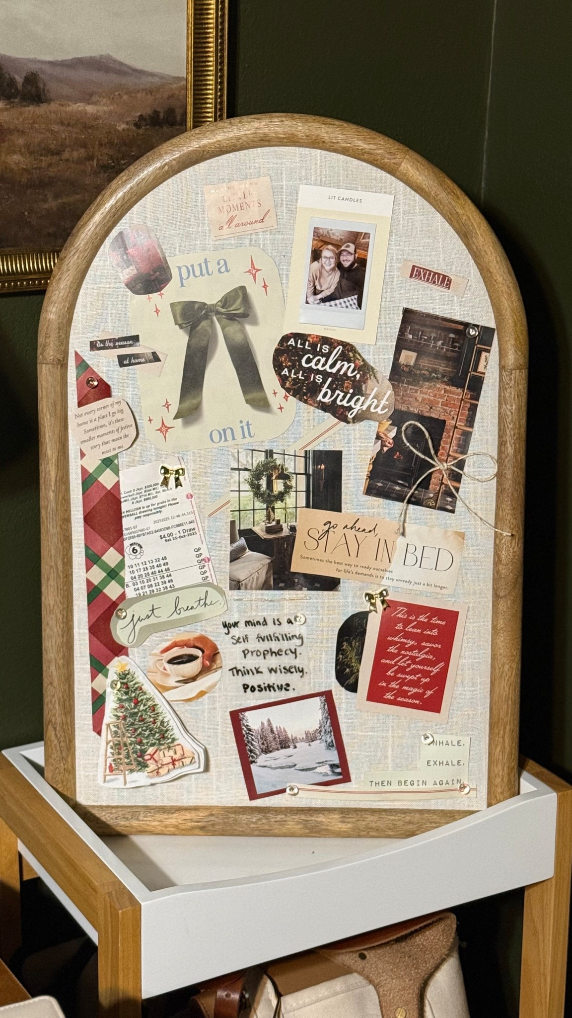 POV: you get a cozy little creative spark and suddenly you’re making a holiday vision board for the house 🤎✨
I used my Magnolia board, some Christmas magazine cutouts, and my Instax Evo for the tiny prints — literally the easiest, coziest DIY if you’re in your holiday-home era.
Linking everything I used below so you can make your own little cozy board too 🎄🖼️✨

#LTKHoliday #LTKHome #LTKGiftGuide