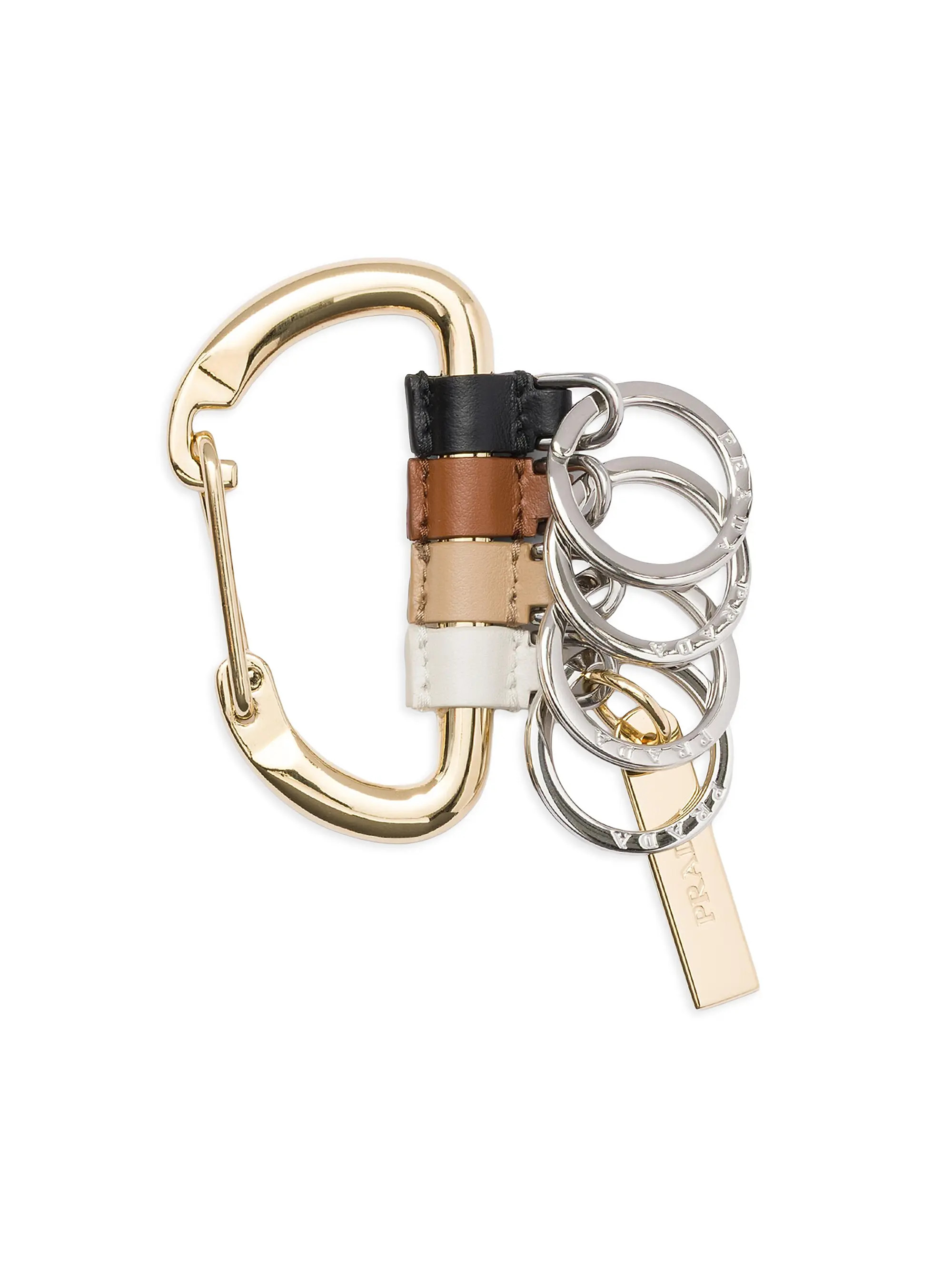 Leather and Metal Key Ring | Saks Fifth Avenue