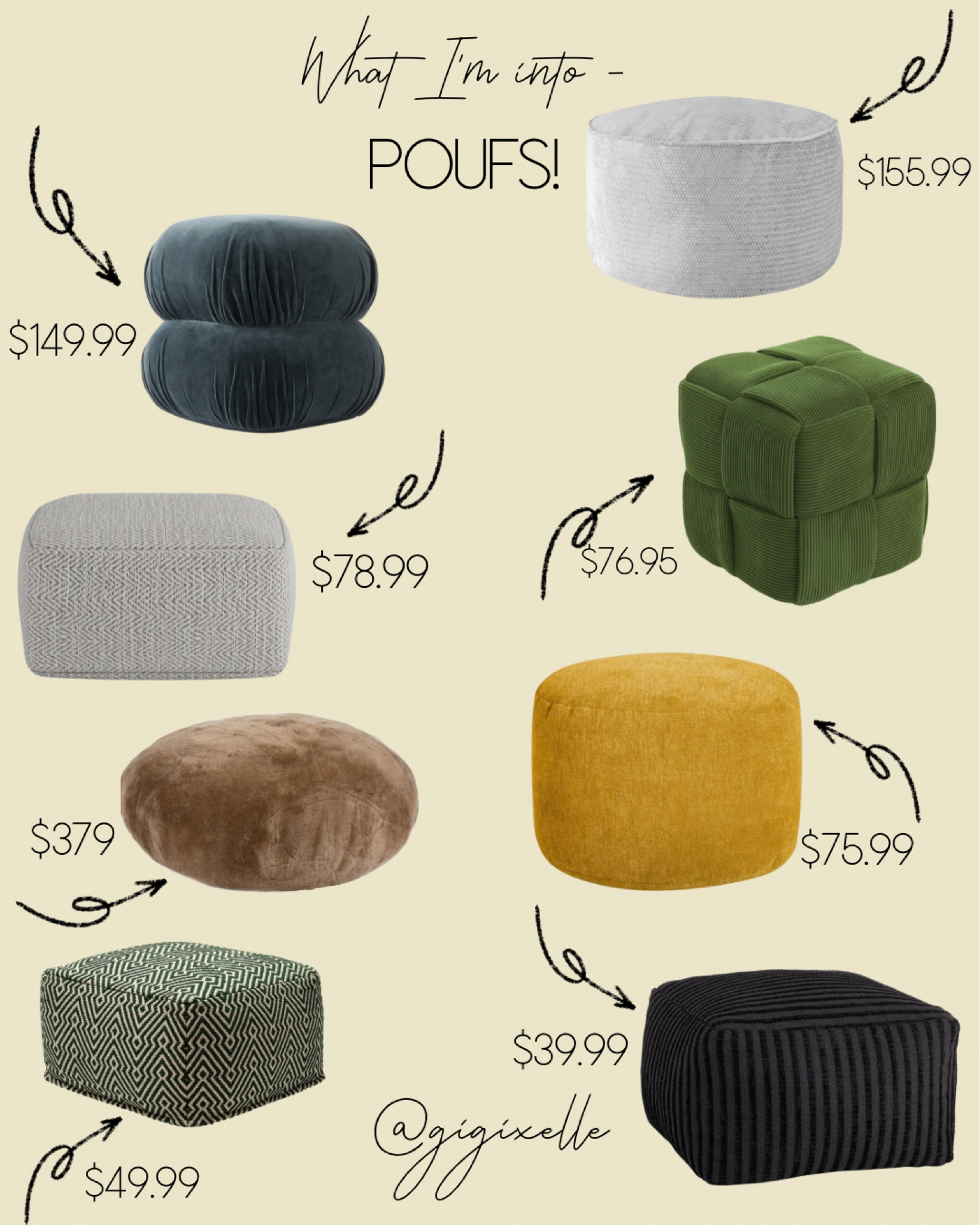 I love a good pouf, and I’m in LOVE with these poufs for a living room, lounge room, bedroom, wherever you feel...

#LTKSaleAlert #LTKHome