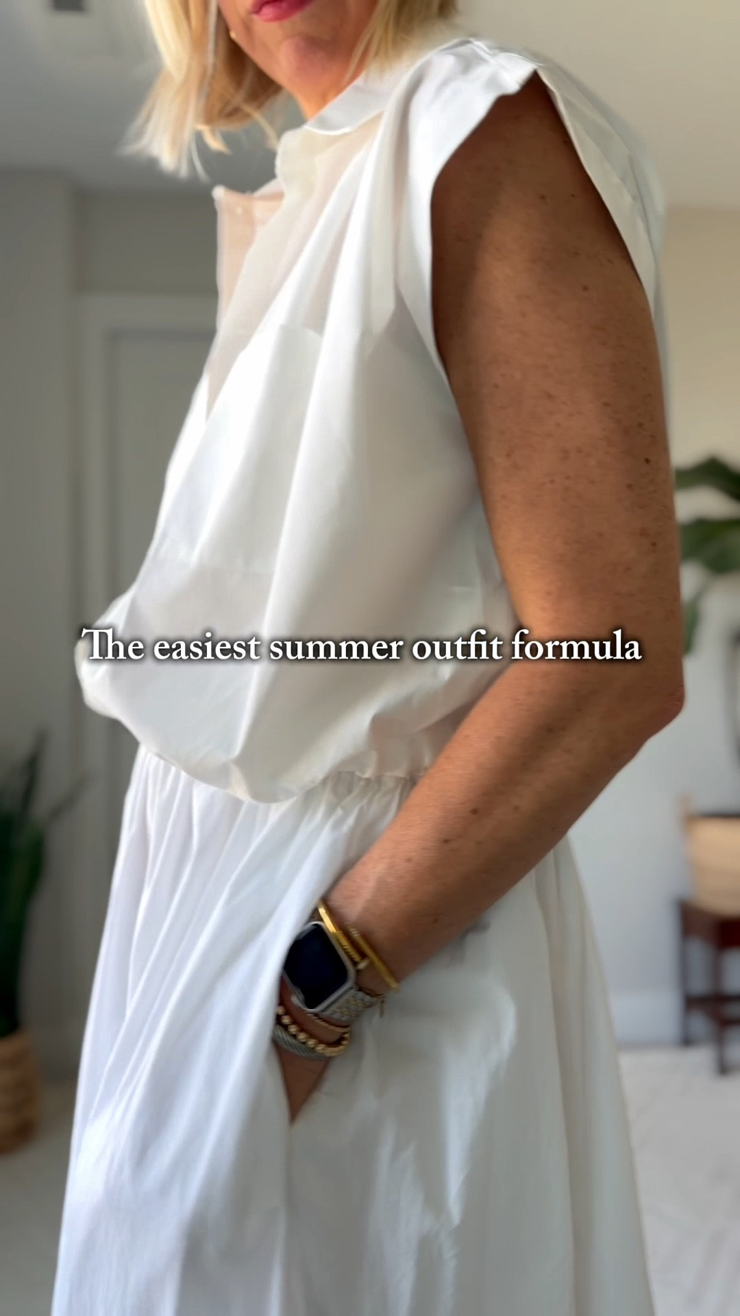 One of my favorite ways to make a summer outfit look instantly elevated: pair a crisp cotton blouse with a white skirt.

It’s simple, feminine, polished, and perfect for the busy 40+ gal who wants to feel pulled together without overthinking it.

This is Soft Girl Summer in outfit form — easy, breezy, and still refined. Linking the blouse, skirt, bag, and shoes here.

#LTKOver40 #LTKStyleTip #LTKSummerStyle #LTKWorkwear

#LTKootd #LTKSeasonal #LTKOver40