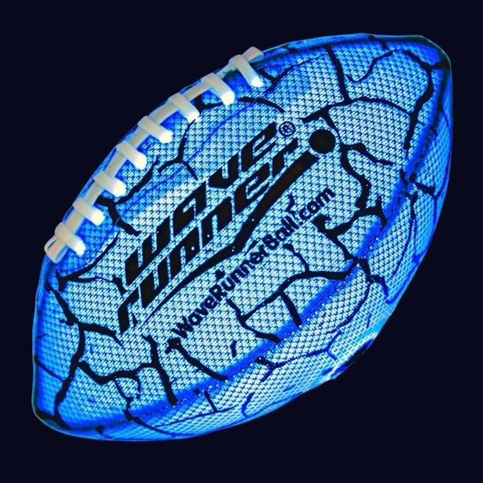 Wave Runner Glow in The Dark LED Light Junior Football, Waterproof Double Laced Football for Nigh... | Amazon (US)