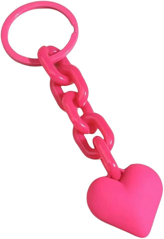 Lemua Heart Keychain for Women Acrylic Plastic Link Keychain Accessories for Car Keys Handbag Bac... | Amazon (US)