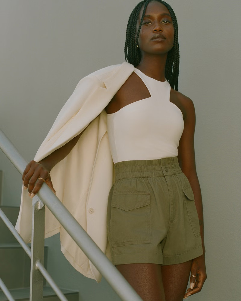 Women's Seamless Fabric High-Neck Bodysuit | Women's Up To 25% Off Select Styles | Abercrombie.co... | Abercrombie & Fitch (US)