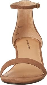 Amazon Essentials Women's Two Strap Heeled Sandals with Adjustable Ankle Strap, Padded Memory Foa... | Amazon (US)