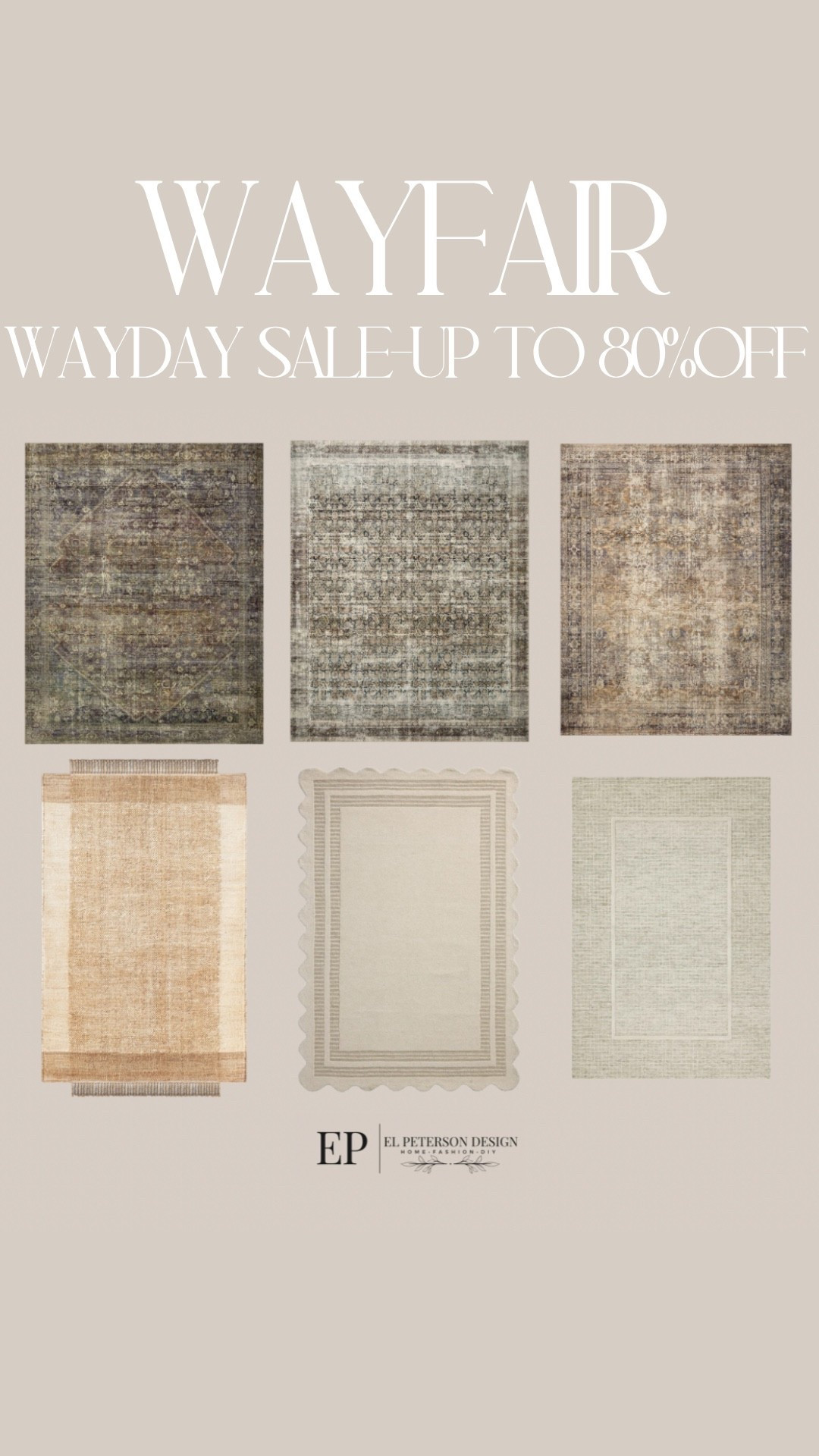 Wayfair 
Wayday Sale
Area rugs 

#LTKHome