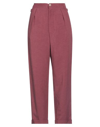 Numerōprimo Woman Pants Plum Size 4 Viscose, Linen | YOOX (US)