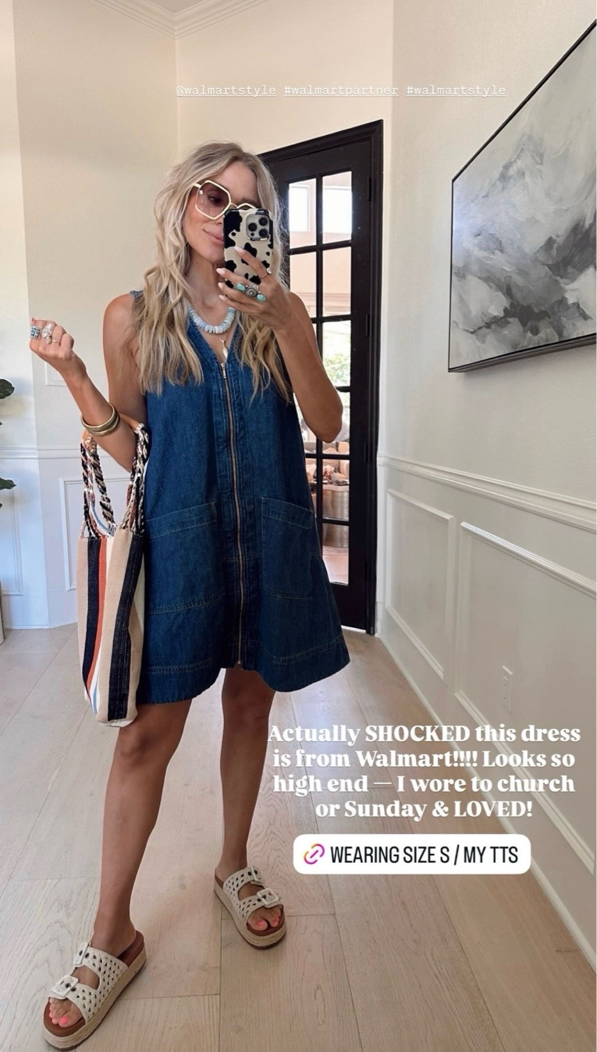 🤍 Shocked this dress is from Walmart! I wore it to church on Sunday & LOVED!!! 

@Walmartstyle #walmartpartner #walmartstyle