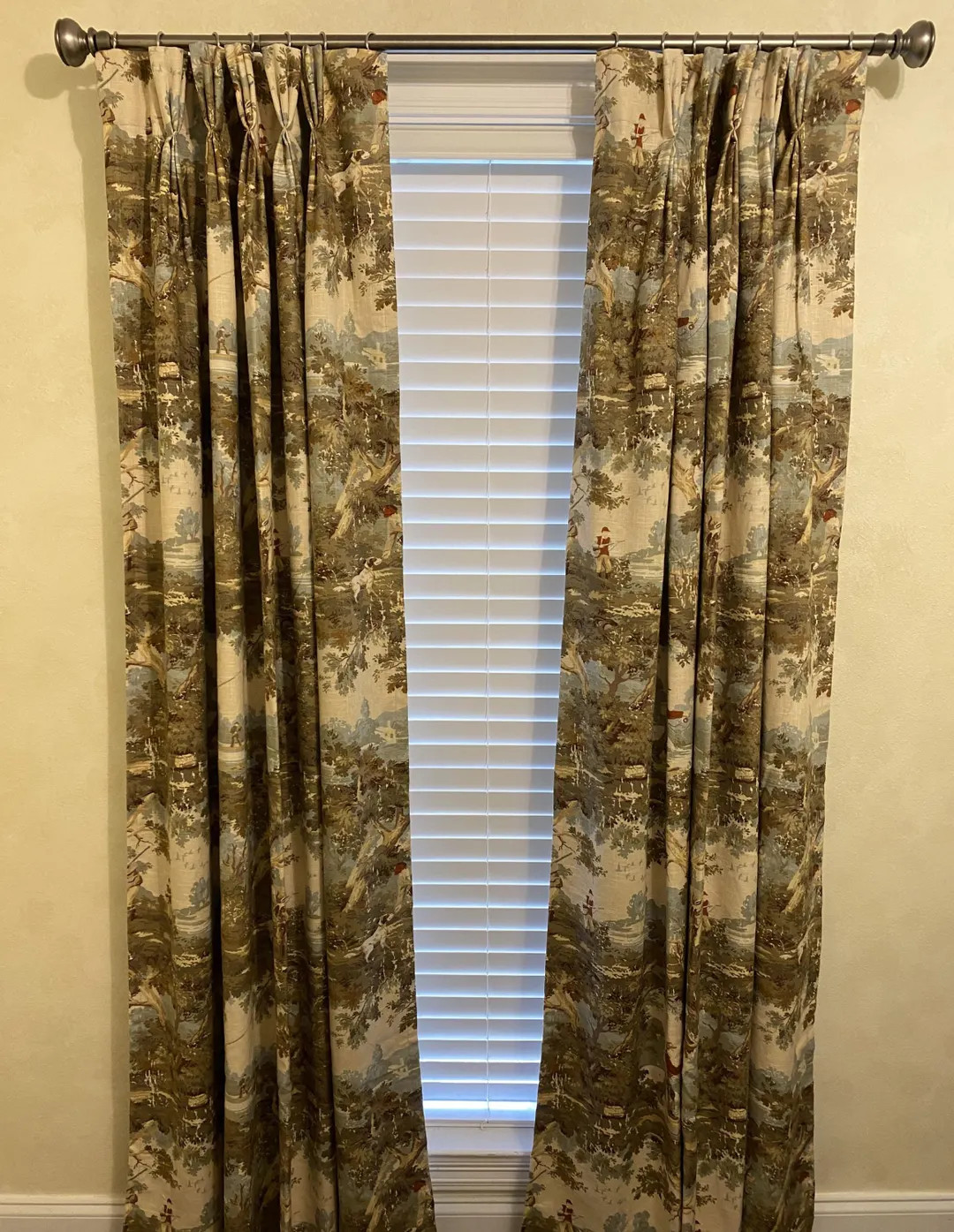 Vintage Hunting Toile Curtains, English Countryside, Fishing, Hunting Scene Curtains - Etsy | Etsy (US)