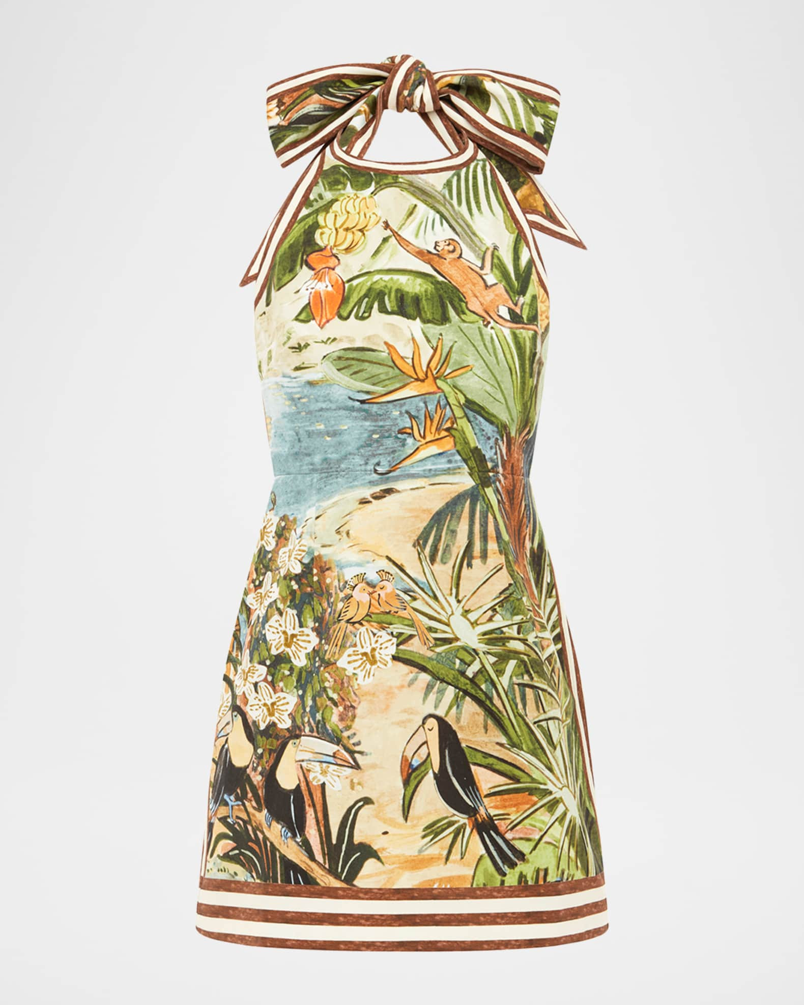 Toucan Tango Halter Mini Dress | Neiman Marcus