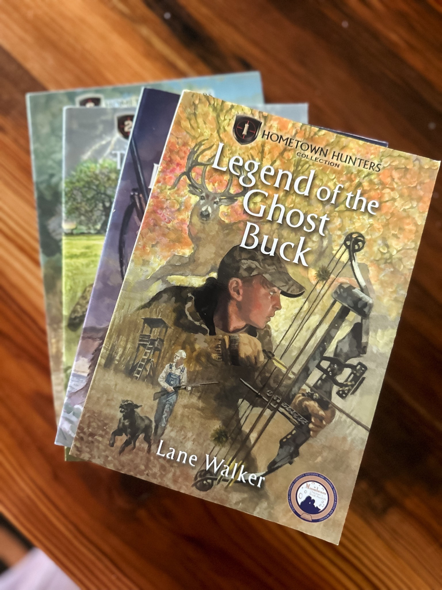 been reading these aloud to my boys. a collection all about hunting and outdoors! 