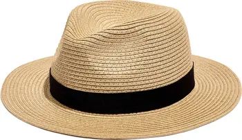 Madewell Packable Straw Fedora Hat | Nordstrom | Nordstrom