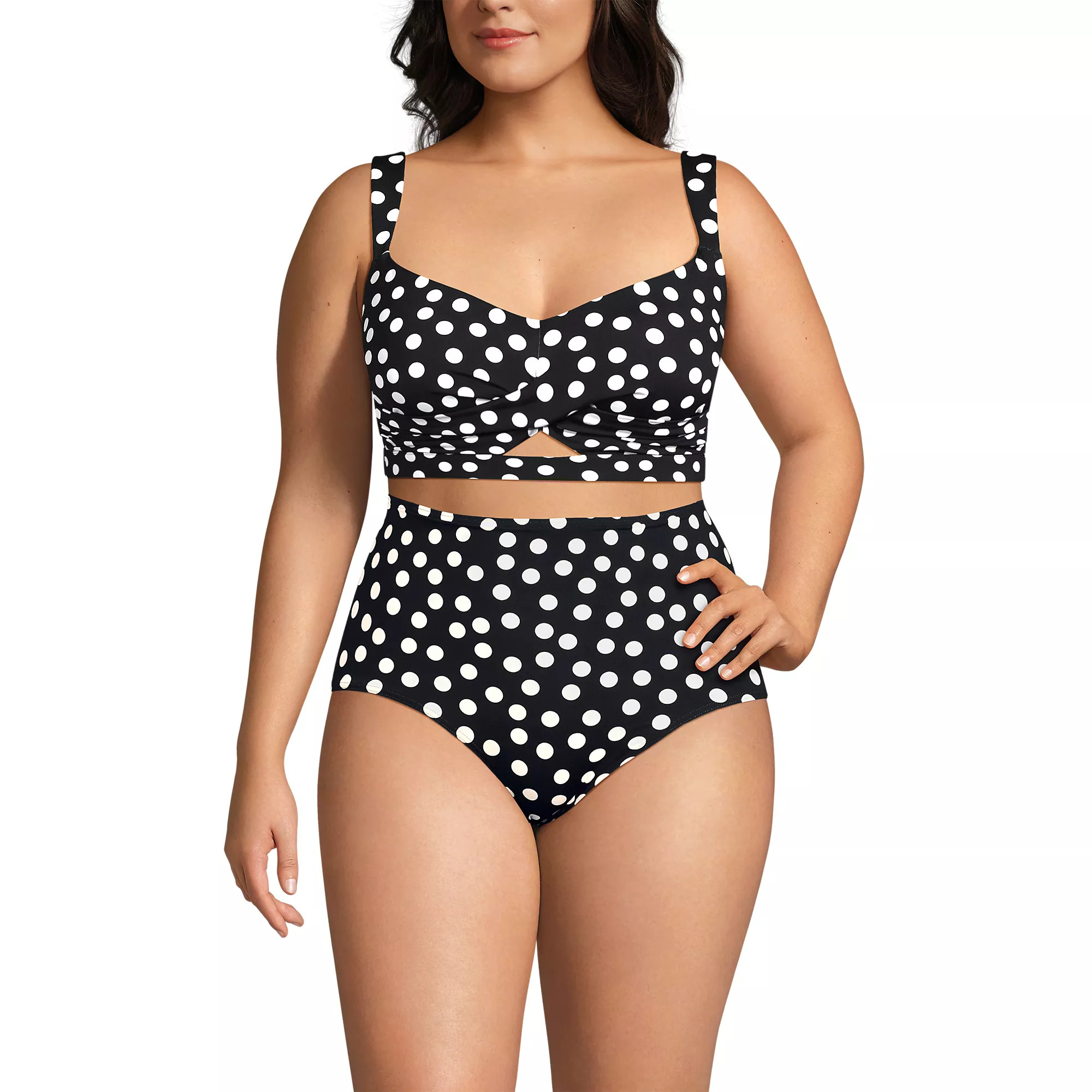 Women's Twist Front Bikini Top | Lands' End (US)