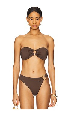 Away That Day Acapulco Bikini Top in Espresso from Revolve.com | Revolve Clothing (Global)