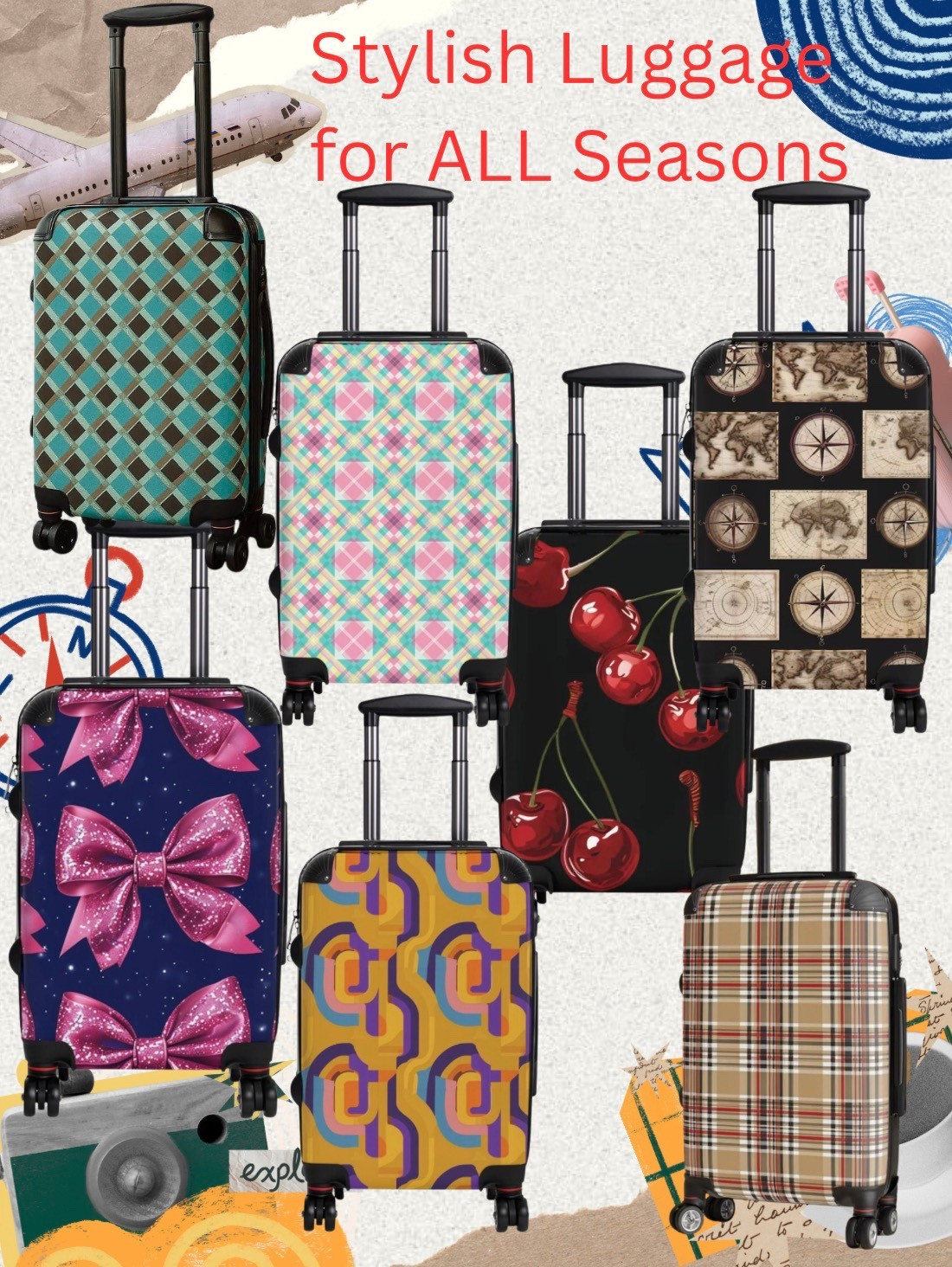 Might as well be stylish while traveling - even with your luggage! #luggage #stylishluggage #travel

#LTKTravel #LTKWedding #LTKOver40