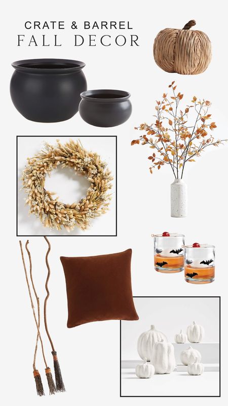Crate & Barrel home decor for fall and Halloween 

#LTKhome #LTKSeasonal